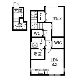 アクアフィオーレ江南【303号室】の間取り