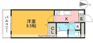 エポカ大川筋【3階】の間取り