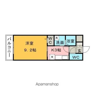 アイビーコート12の月【3階】の間取り