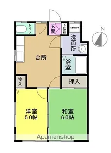 ラフォーレ北宿【101号室】の間取り