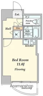 アクシア新宿御苑【7階】の間取り