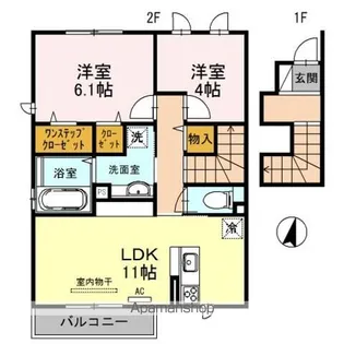 プレミール東本町(ヒガシホンマチ)【2階】の間取り
