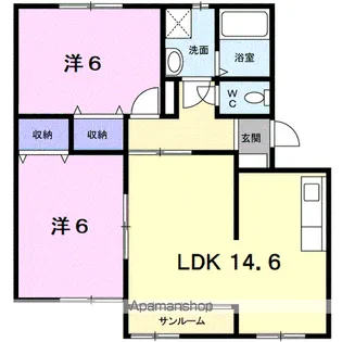 ノーヴァⅠ【2階】の間取り