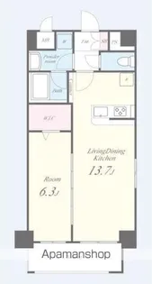 プラシード新町【9階】の間取り