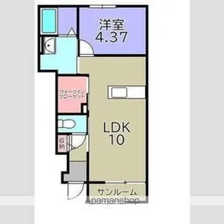 グッドライフステージ清水【108号室】の間取り