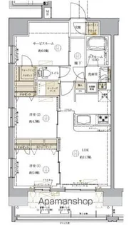 ブリシア横濱石川町【3階】の間取り