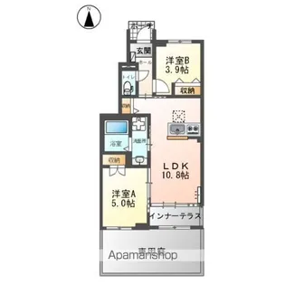Le・vipia【1階】の間取り