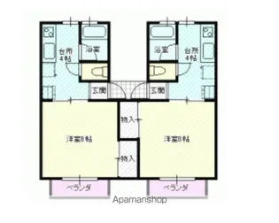 ハイツマルミ【205号室】の間取り