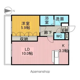 グランシェル【2階】の間取り