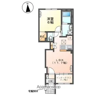 春江町針原アパート【1階】の間取り