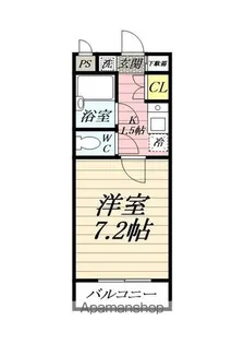 ハイヴィラ東海【1階】の間取り