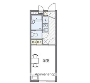 レオパレス小金井公園【1階】の間取り