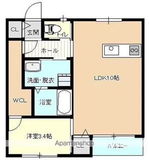 RIDGE MINAMI−NOBEOKA【207号室】の間取り