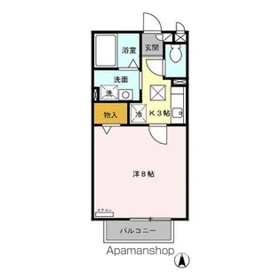 グリーンコート旭ヶ丘【1階】の間取り