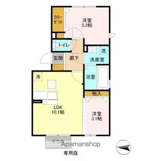 第五スカイマンション【1階】の間取り
