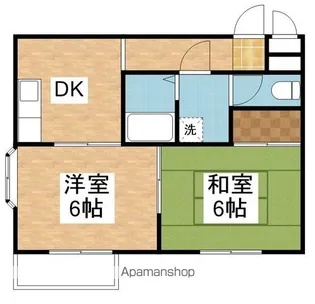 プレミールARAKAWA【203号室】の間取り