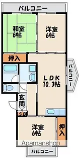 シャルマン87【3階】の間取り