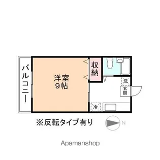 スクエア磯部【1階】の間取り