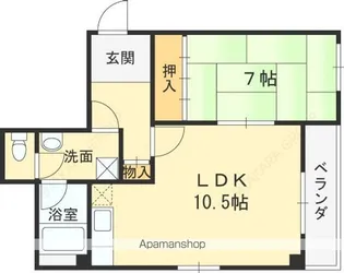 サンキプラザ今米【3階】の間取り
