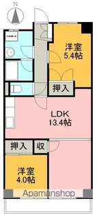 高須スカイハイツ【503号室】の間取り