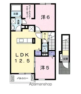 ディアーズ茨沢【2階】の間取り