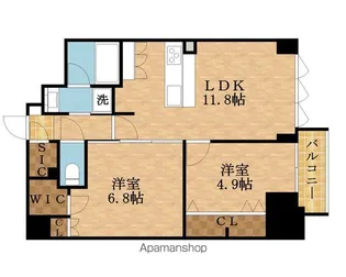 大阪府大阪市天王寺区生玉町【マンション】の間取り