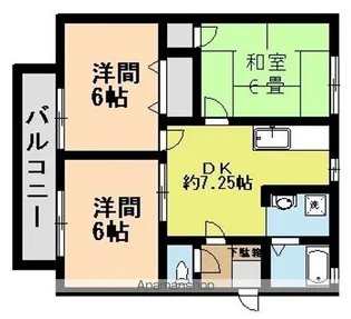 ビューテラス渡辺【1階】の間取り