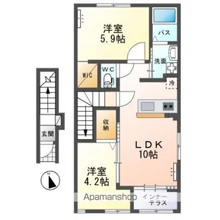 パトリ(PATRIE)【2階】の間取り