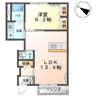 ティーフォレスト【1階】の間取り