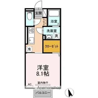 ロイジェントパークス富久山 D【2階】の間取り
