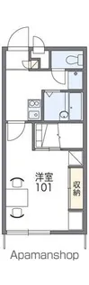 レオパレス京浜建物水橋ハイムA【104号室】の間取り