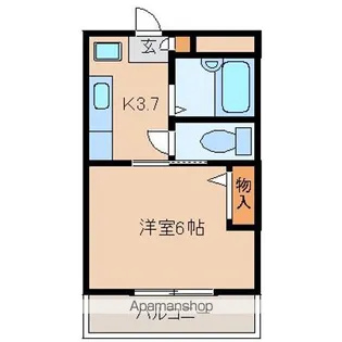 シャトル99【302号室】の間取り