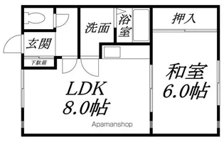 シャルム昭和【11号室】の間取り
