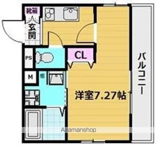アクエルド京大北【101号室号室】の間取り