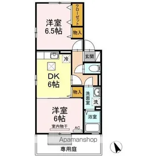 グレイスコート アネックス【1階】の間取り