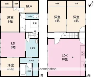 北海道岩見沢市一条東7丁目【一戸建】の間取り