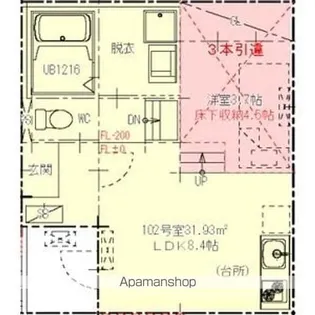 TIARA中村【1階】の間取り
