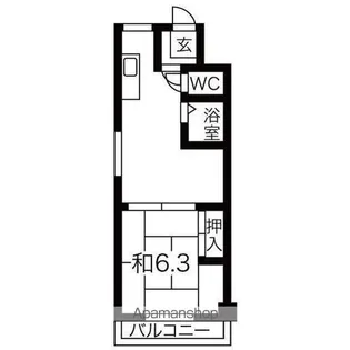石橋ハイツI【802号室】の間取り