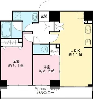 ピーノ京都西大路【707号室号室】の間取り