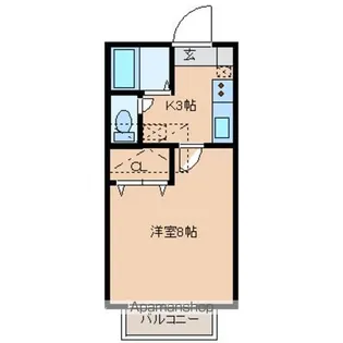 ノーブル香澄【203号室】の間取り