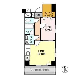 メゾンDEウノ【4階】の間取り