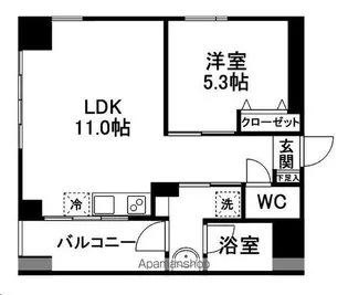 NOIE SENDAI 宮町【3階】の間取り