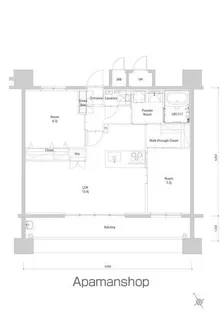 エンクレスト博多EXCEED【13階】の間取り