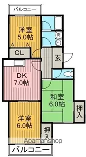 サンファミリア長久手Ⅰ【1階】の間取り