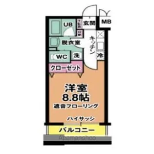 リビングステージ木町通【4階】の間取り