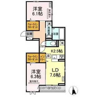 SENSIA小田原5丁目【1階】の間取り