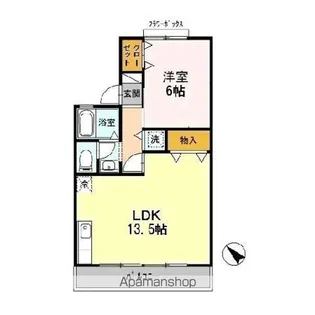 アネックス旭【1階】の間取り