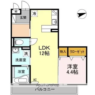 SEJOURウエノ【3階】の間取り