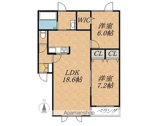 CLASS帯広−Ⅲ【3階】の間取り