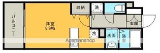 グランパーク天神A棟【11階】の間取り